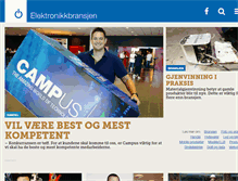 Tablet Screenshot of elektronikkbransjen.no